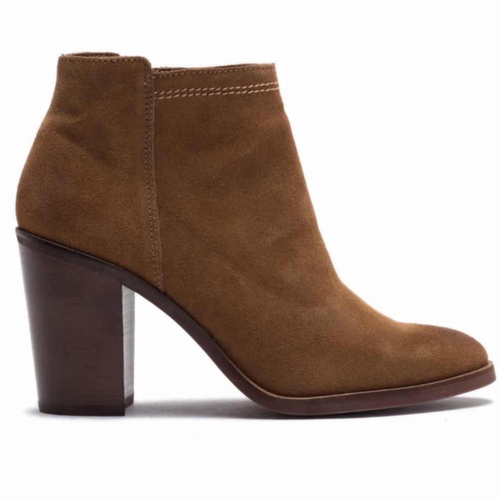 New In Box Dolce Vita Scot Suede Brown Bootie Sz10